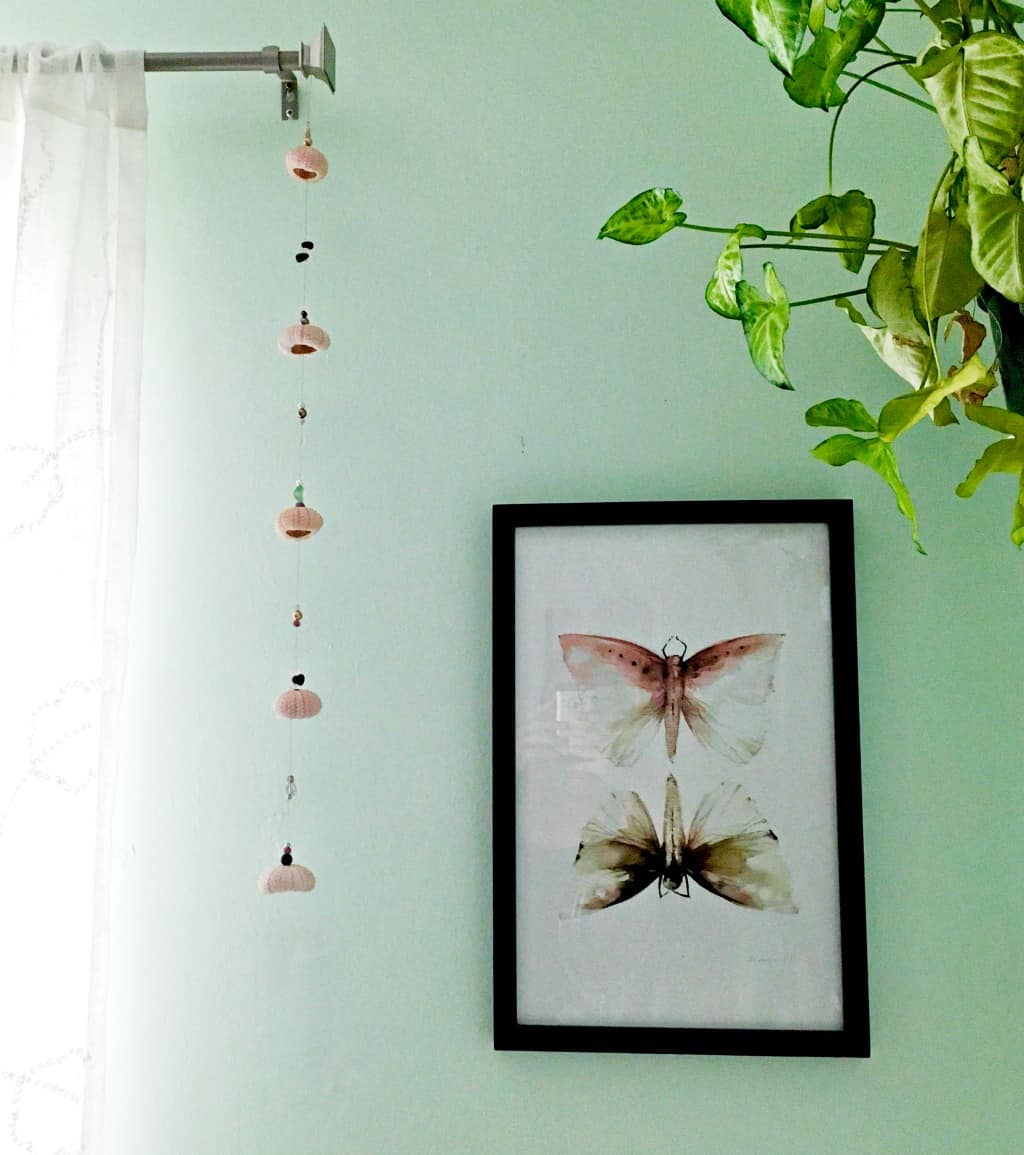 hanging sea urchin mobile