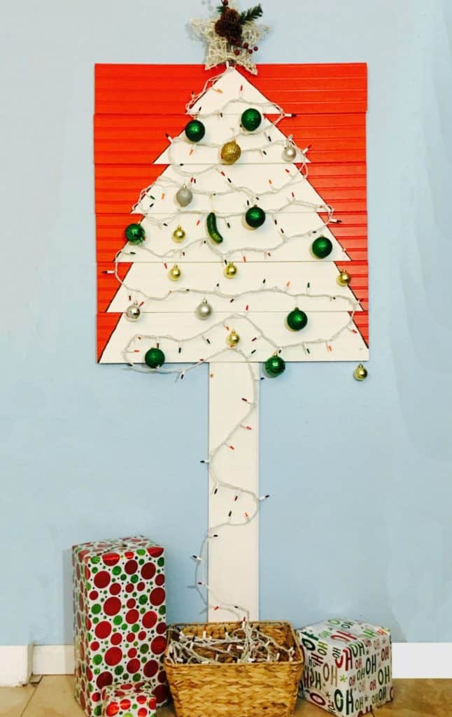 christmas tree for apartment wall