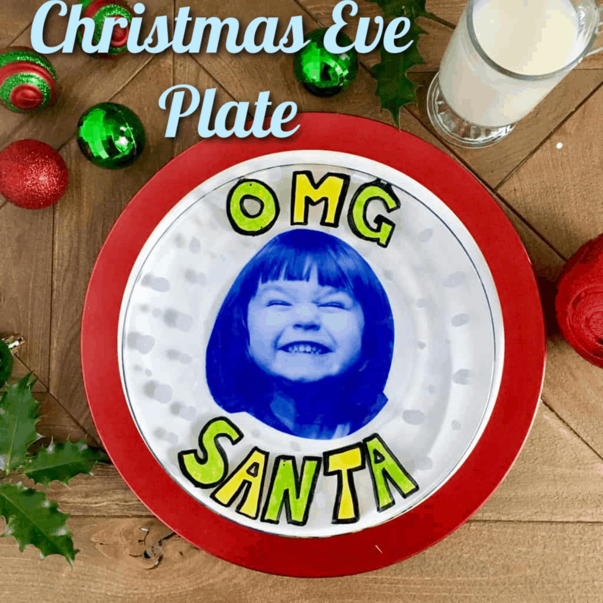 Christmas eve plate