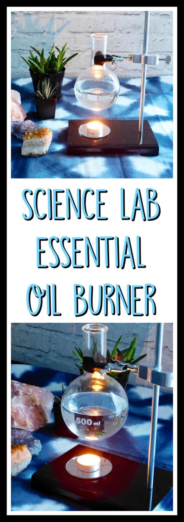 DIY essential oil warmer to diffuse and burn essential oils in your home