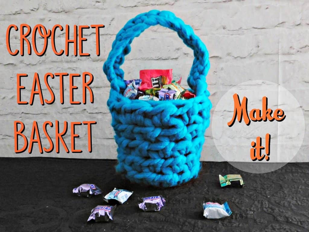 crochet easter basket