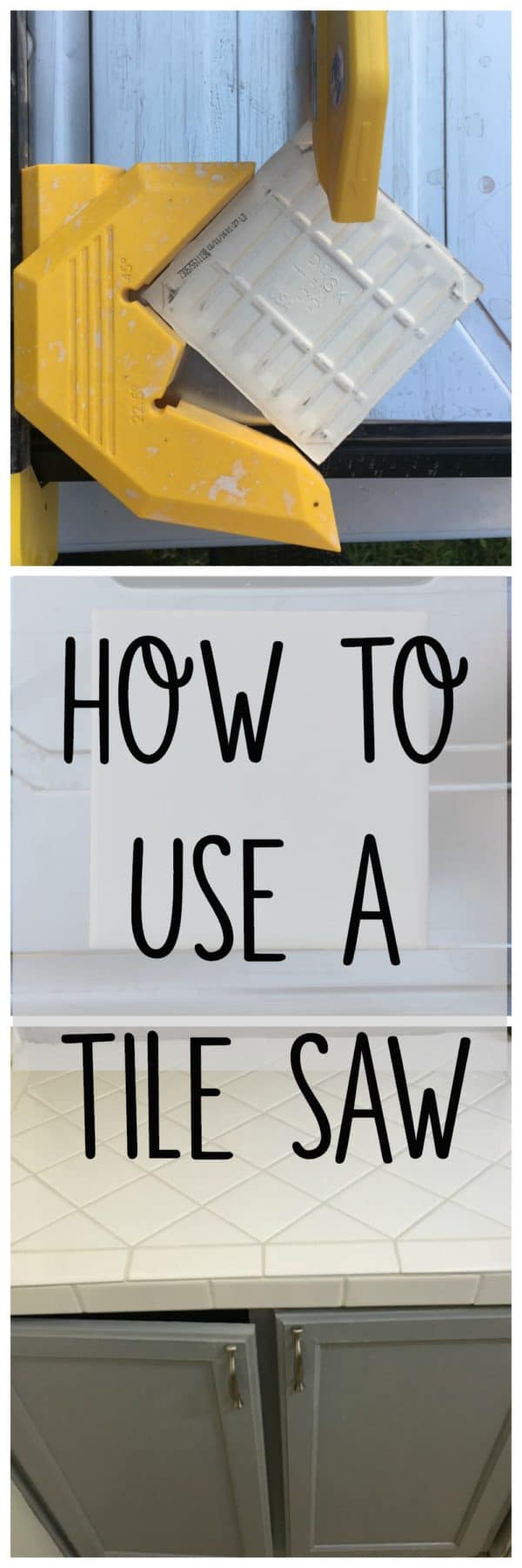 how to use a tile saw. Cut tile for home improvement projects.