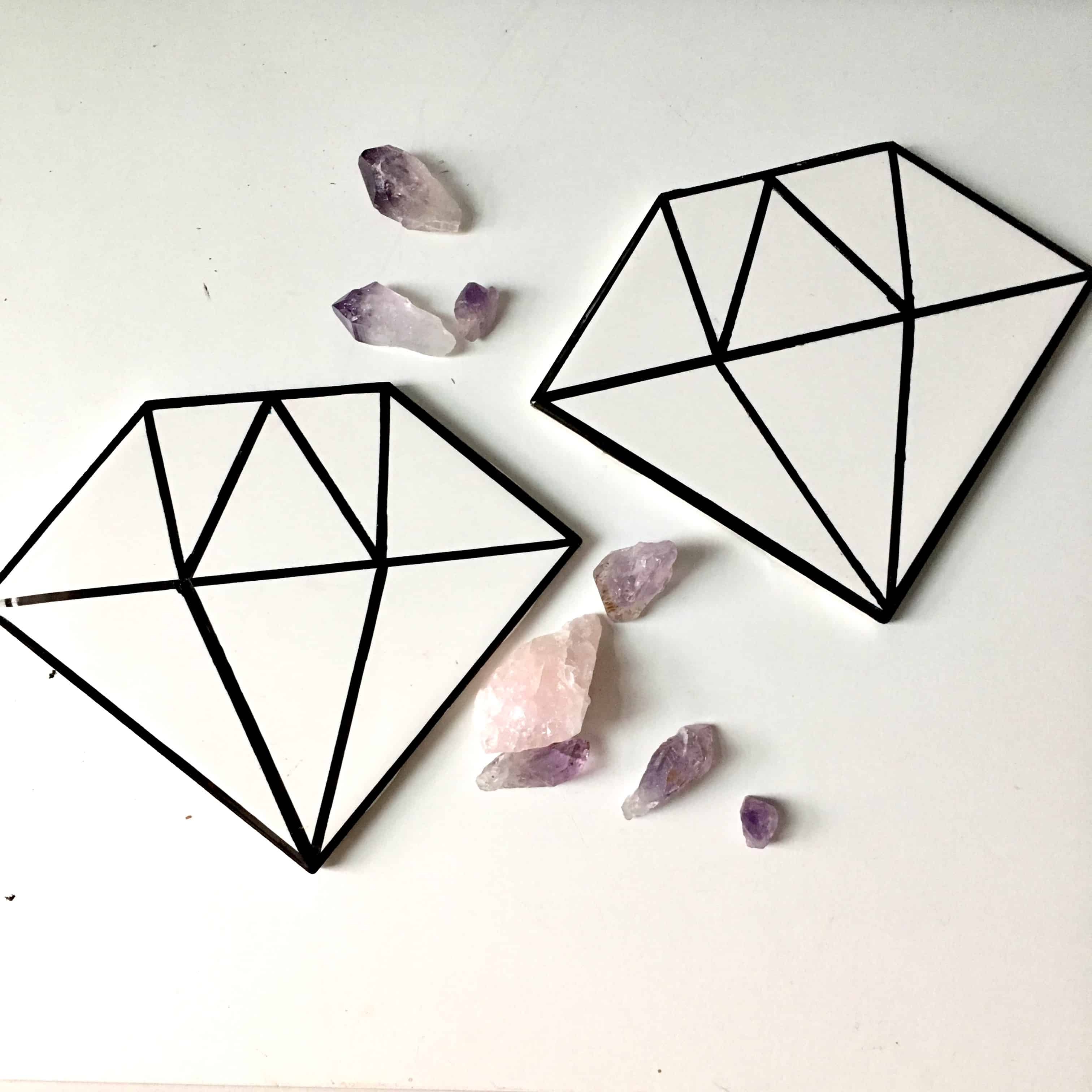 diamond coaster set