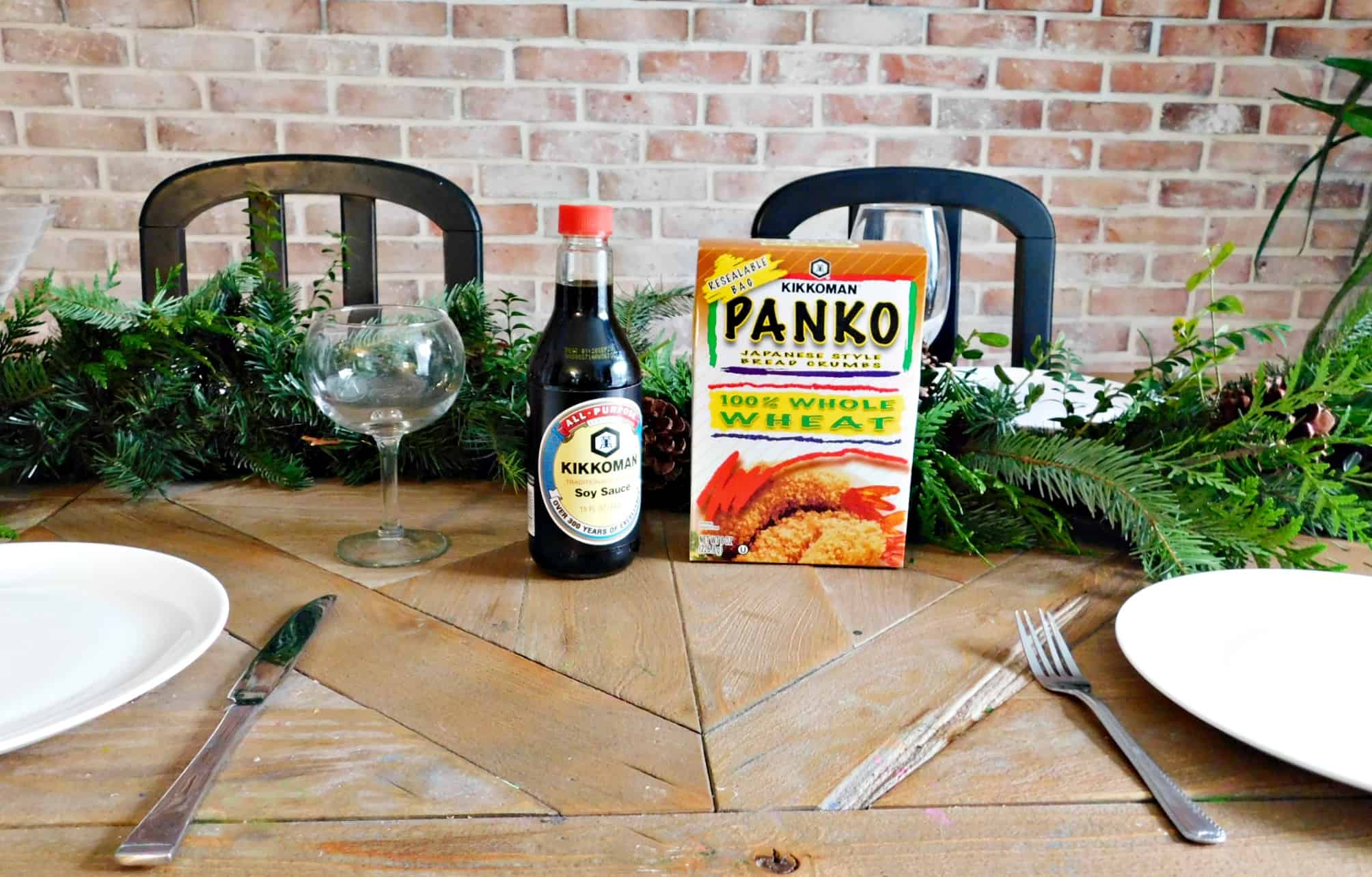 panko crumbs on the table