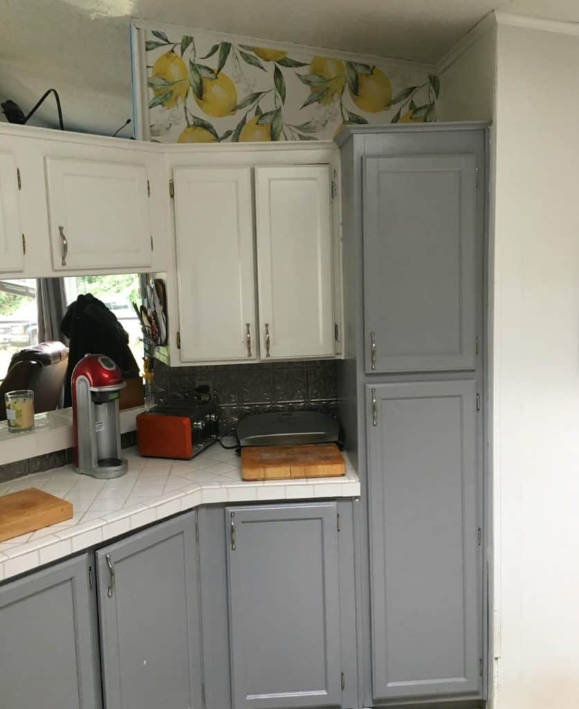 kitchen wallpaper transformation