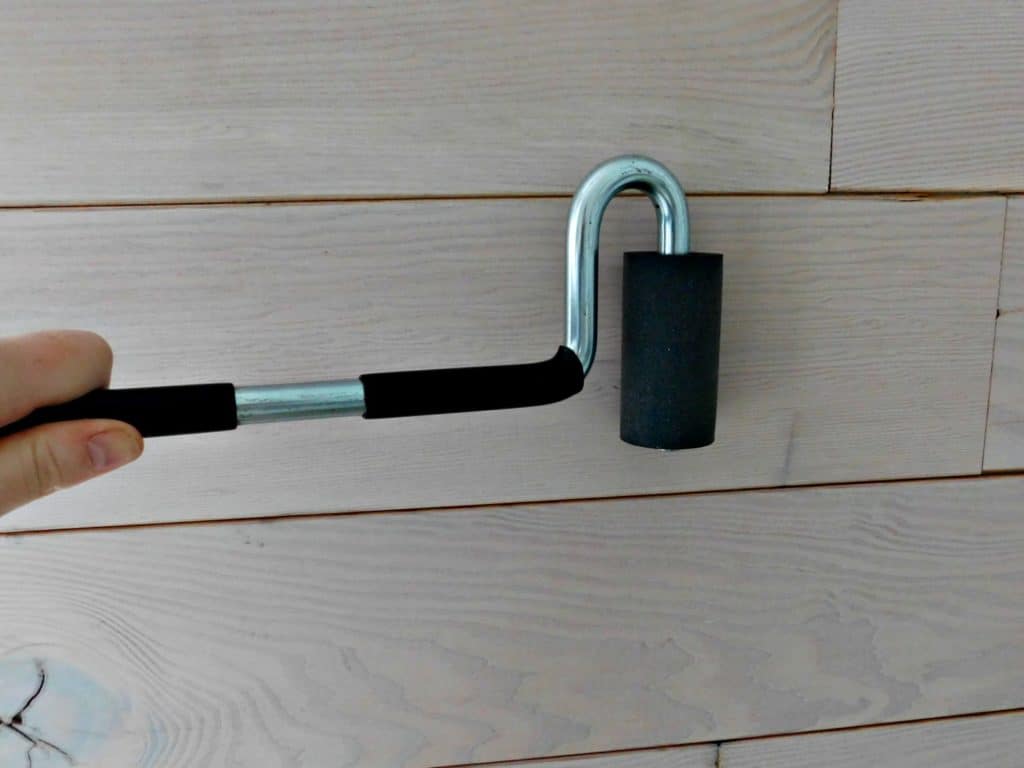 j roller on shiplap wall