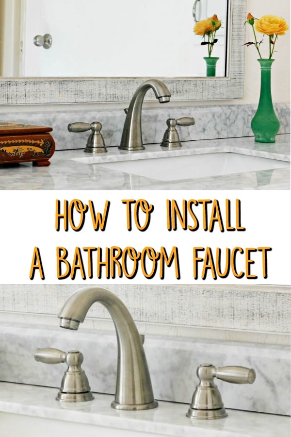 Install a bathroom faucet