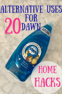 home hacks for dawn dish soap graphic