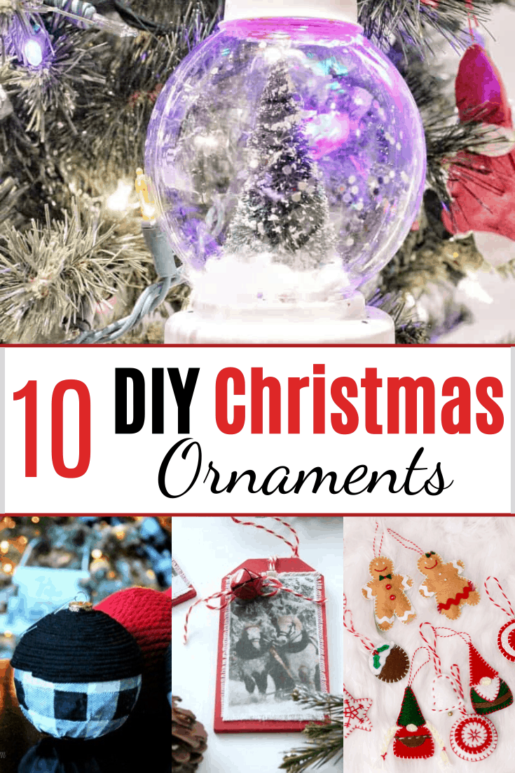 DIY christmas ornament pin image