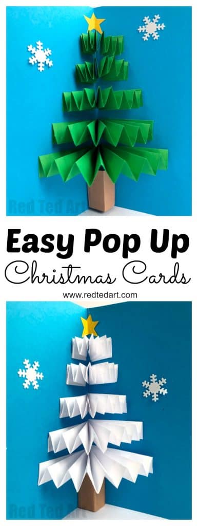 pop up christmas tree card