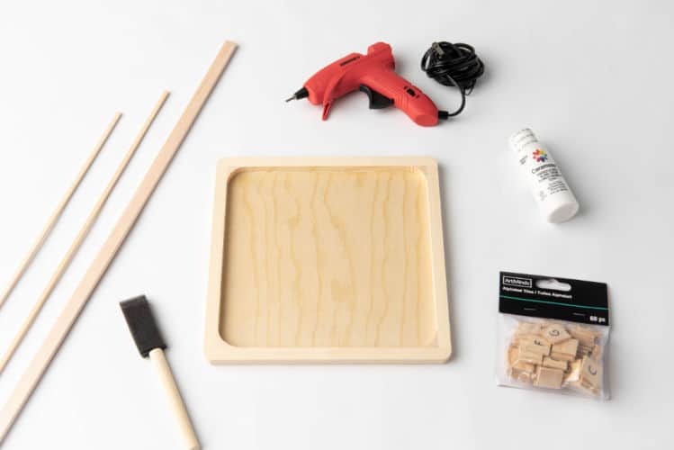 supplies to make a diy letterboard