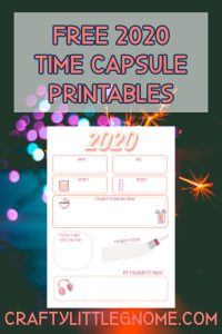 free time capsule printables pin image
