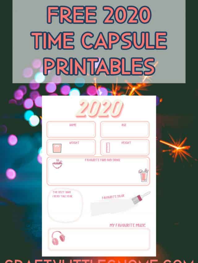 2020 Time Capsule Printables
