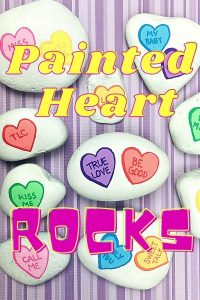 painted heart friendship rocks