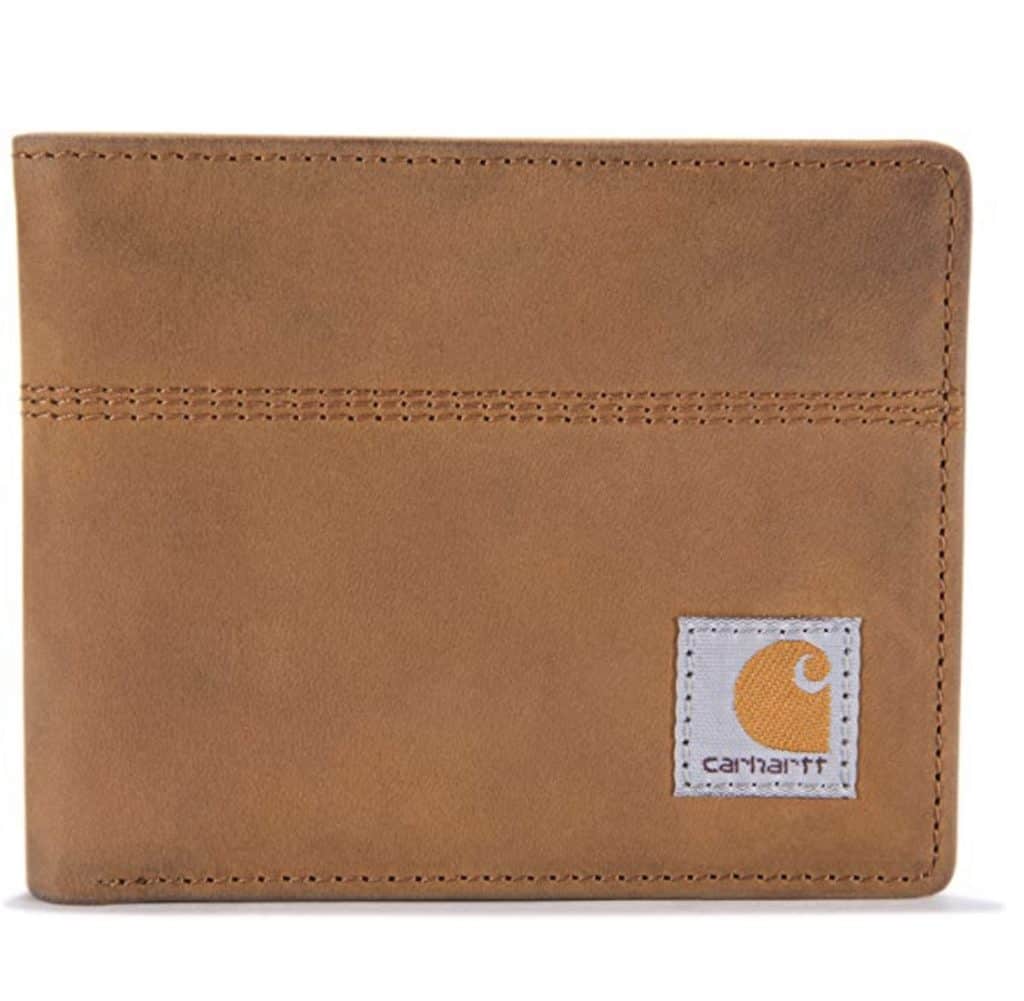Light brown Carhartt leather wallet. 