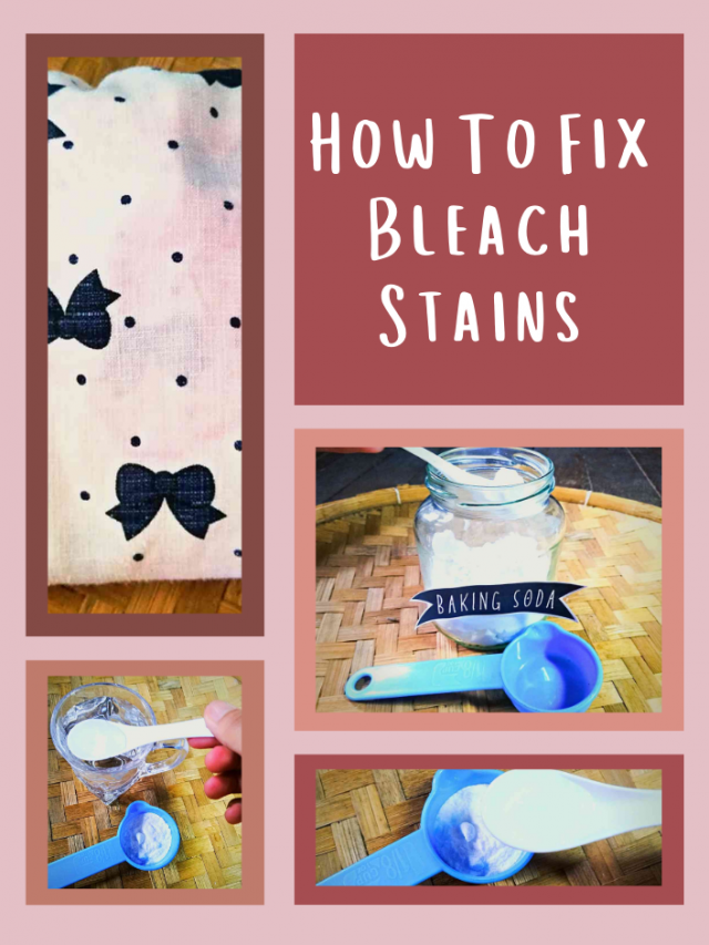 How to Fix Bleach Stains