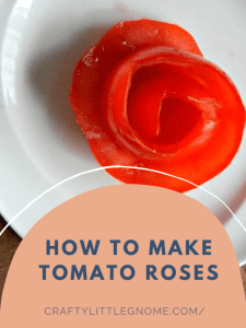 It's actually quite simple to turn a tomato into a rose and you can use these roses as a garnish on your meals when you really want to impress someone and have it look extra fancy.
