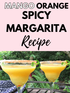 Mango Orange Spicy Margarita Recipe.