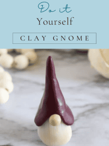 DIY Clay Gnome.