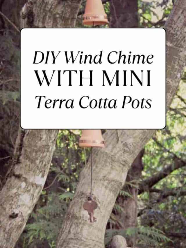 DIY Wind Chime with Mini Terra Cotta Pots