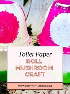 Toilet Paper Roll Mushroom Craft.