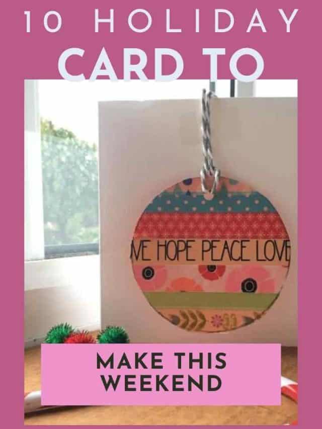 10 DIY Holiday Cards to Make this Weekend
