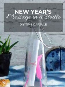 New Year's Message in a Bottle DIY Time Capsule.