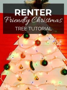 Renter Friendly Christmas Tree Tutorial.