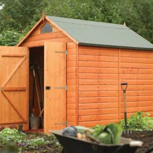 Wood shed.