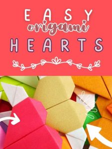 Easy Origami Hearts.
