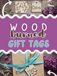 Wood Burned Gift Tags.