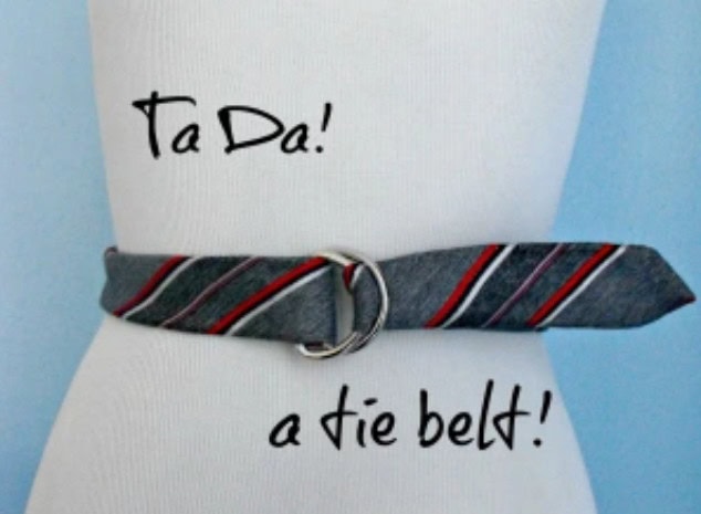 how to make a belt from an old tie