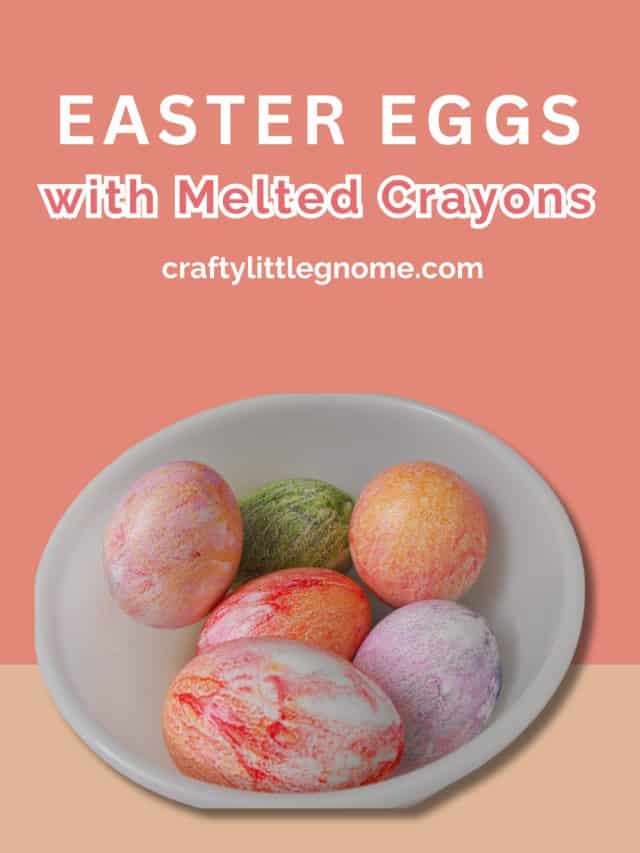 No Dye Easter Eggs with Melted Crayons
