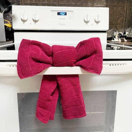 Tea towel bow