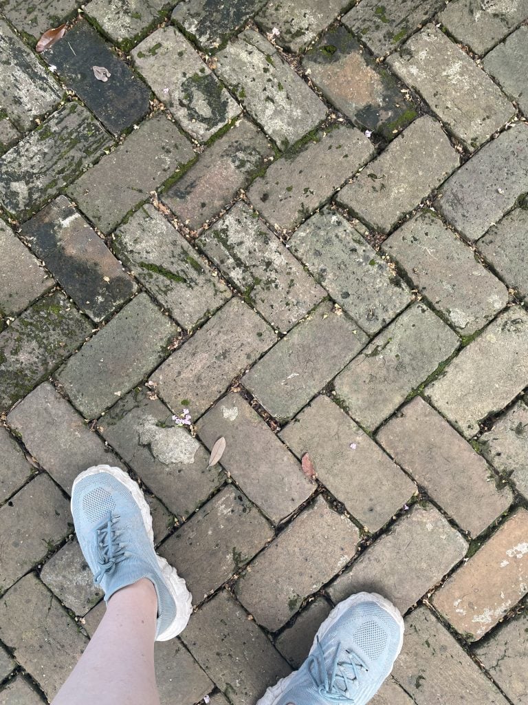 Old brick pavers.
